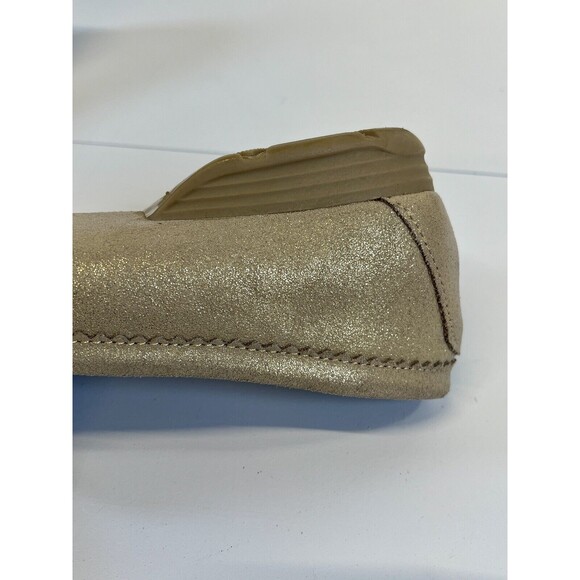 Baretraps Loafers Womens Comfort Perforated Leather Gold Oakes ‎ Size 8.5 - Picture 6 of 7